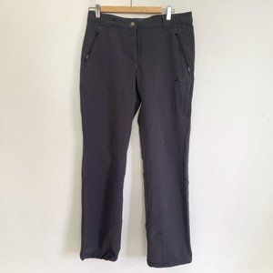 McKinley Woman Gray Dry Climate Stretch Cinch Ankle Logo Pockets Pants Size L